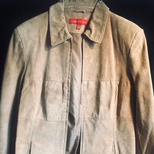 ANNE KLEIN Blonde Leather Jacket